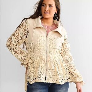 Gimmicks Pieced Crochet Jacket